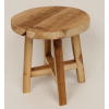 Large Solid Wood Round Stool