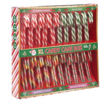XL Candy Canes - 40 Candy Canes in assorted flavours