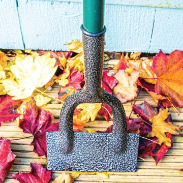 Green & Grey Carbon Steel Garden Hoe