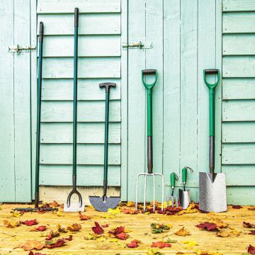 Green & Grey Carbon Steel 7-Piece Garden Tool Set - Essential Garden Tools Bundle