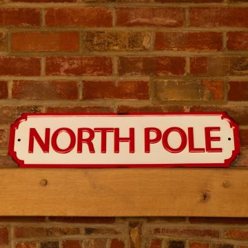 North Pole sign - Christmas Home Decor