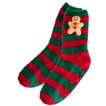 Gingerbread Socks Gift House with Chocobombs and Marshmallows