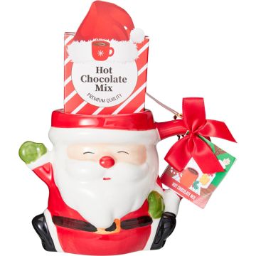 Santa Mug with Hot Chocolate Mix