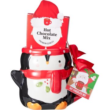 Penguin Mug with Hot Chocolate Mix