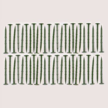 21cm Weed Membrane Pegs (Green) - Pack of 50