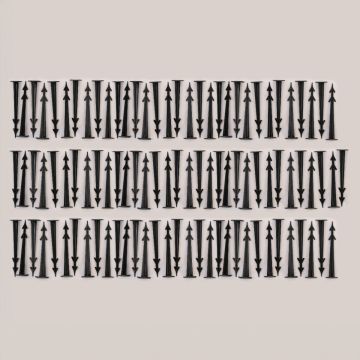 12cm Weed Membrane Pegs (Black) - Pack of 100