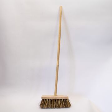 Heavy Duty Stiff Yard and Garden Broom with Handle