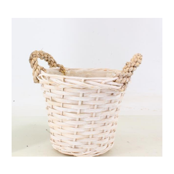 White Display Basket to fit a 21cm Diameter pot