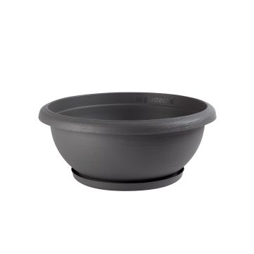 35cm Urban Grey Bowl with Saucer