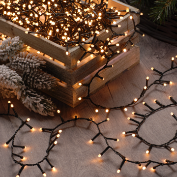 520 Traditional Warm White Glow-Worm Lights - Christmas Lights