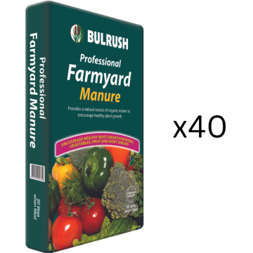 PALLET DEAL Farmyard Manure - 50 Litre Bag x 40