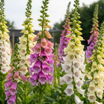 Digitalis purpurea Excelsior - Foxgloves in Bud & Bloom