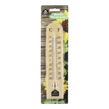 Wooden Garden Thermometer