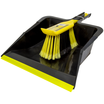 The Bulldozer! Heavy Duty Dustpan and Brush Set