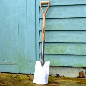 Ash & Steel : Heavy Duty Stainless Steel Garden Digging Spade with Ash Handle