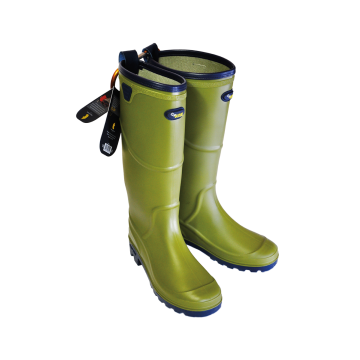 Olive & Navy Gardening Boots - Size 10