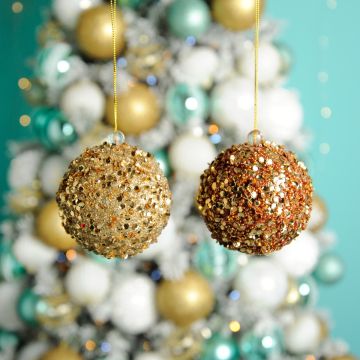 Sequin Baubles - Christmas Tree Decoration