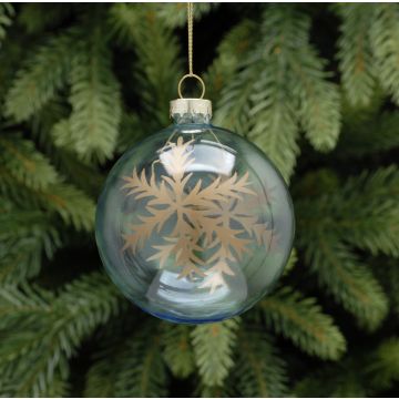 Christmas Tree Decoration - Snowflake Detail Bauble