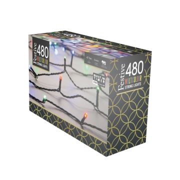 480 Multi-Colour Multifunction Timer String Lights - Christmas Lights