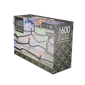 600 Multi-Colour Multifunction Timer String Lights - Christmas Lights