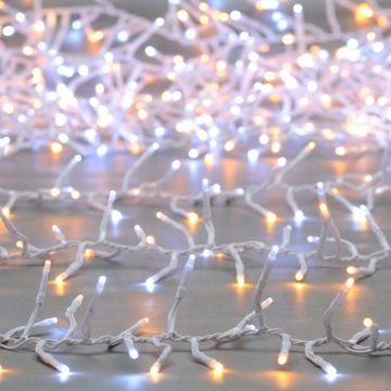 760 White and Warm White Multifunction Cluster Lights - Christmas Lights