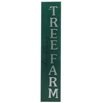 Wooden Green Christmas Tree Farm Sign - Christmas Decoration