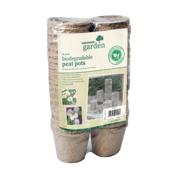 36 Pack 8cm(3in) Biodegradable Round Peat Pots