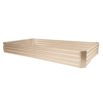 Raised Bed Garden Planter Rectangle (7.5ft x 4ft) - Cream