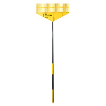The Bulldozer! Heavy Duty Lawn & Leaf Garden Rake complete with Handle