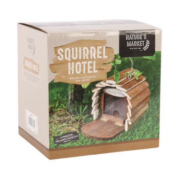 Wooden Squirrel Feeder