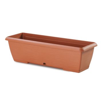 60cm Terracotta Trough with Saucer