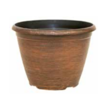 Pack Of Four - Warm Copper Helix Planters (25cm)