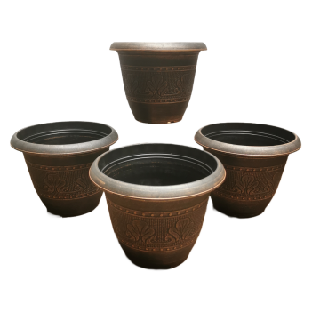 Pack Of Four - Aztec Gold Venus Planter (20cm)