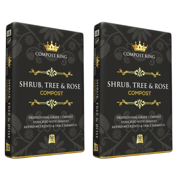 TWIN PACK: Compost King - Shrub, Tree & Rose Compost - 2 x 50 Litre Bags