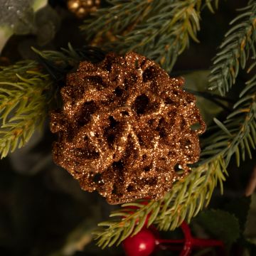 Rose Gold Wire Ball - Christmas Tree Decoration 