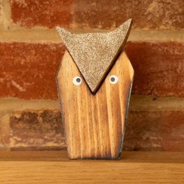 Lasercut Wooden Owl - Christmas Decoration - 12cm
