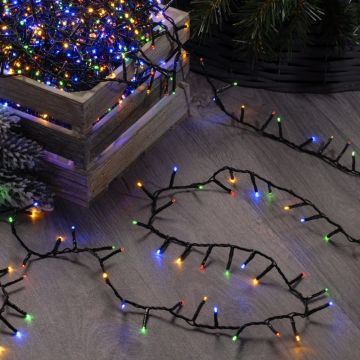 Christmas Tree String Lights - 520 Multi-colour LED Fairy Lights