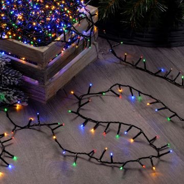 Christmas Tree String Lights - 2000 Multi-colour LED Fairy Lights