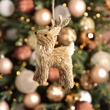 Christmas Tree Decoration -  Rustic Reindeer