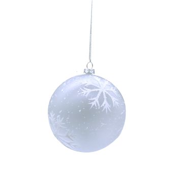 Christmas Tree Decorations -  Snowflake Design Bauble