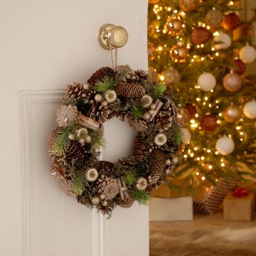 Christmas Wreath - Gold and Silver Bauble Wreath