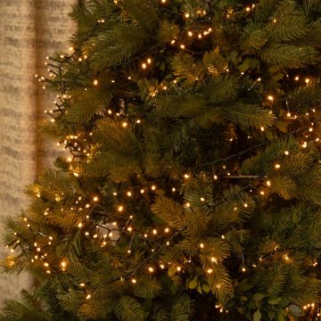 100 Warm White LED Timer Lights - Christmas Lights - Battery Operated