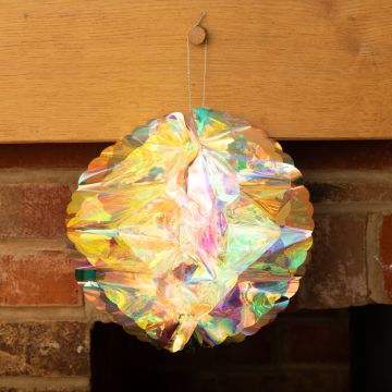 25cm - Holographic Honeycomb Ball