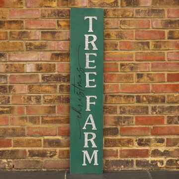 Wooden Green Christmas Tree Farm Sign - Christmas Decoration