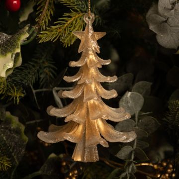Classic Clear and Gold Christmas Tree - Christmas Tree Decoration