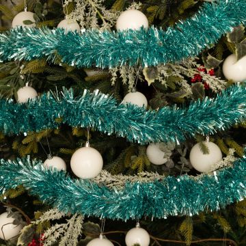 Super Long Powder Blue Tinsel - Christmas Tree Decoration 