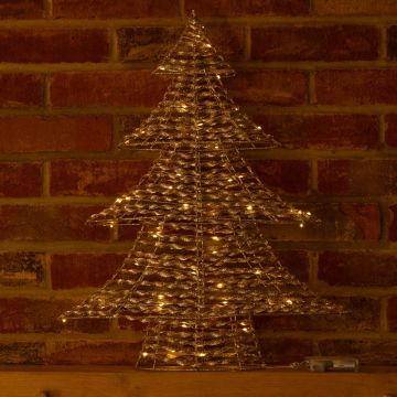 LED Champagne Gold Tree - Christmas Decoration - 60cm