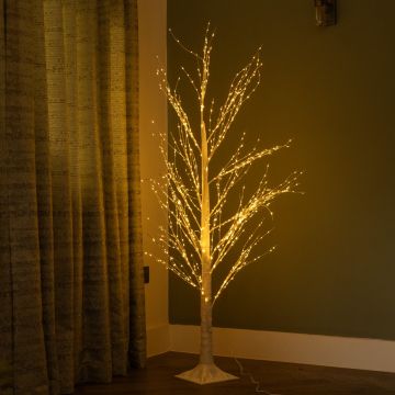 Microdot White Tree - Christmas Tree - 1300 Led Warm White - 180cm