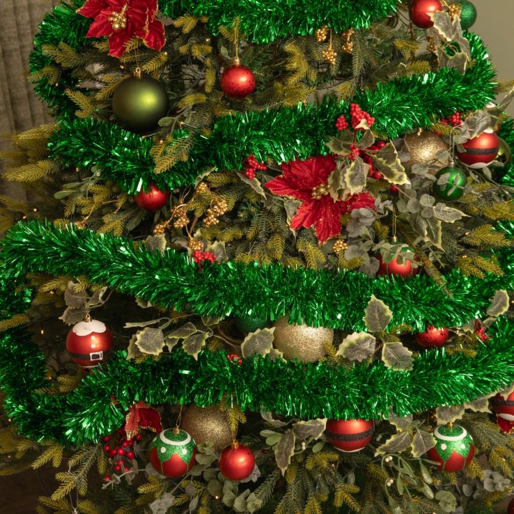 Super Long Green Tinsel - Christmas Tree Decoration main product photo