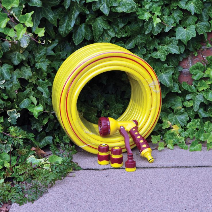 Garden Hose & Spray Gun Set - 30m Length main product photo